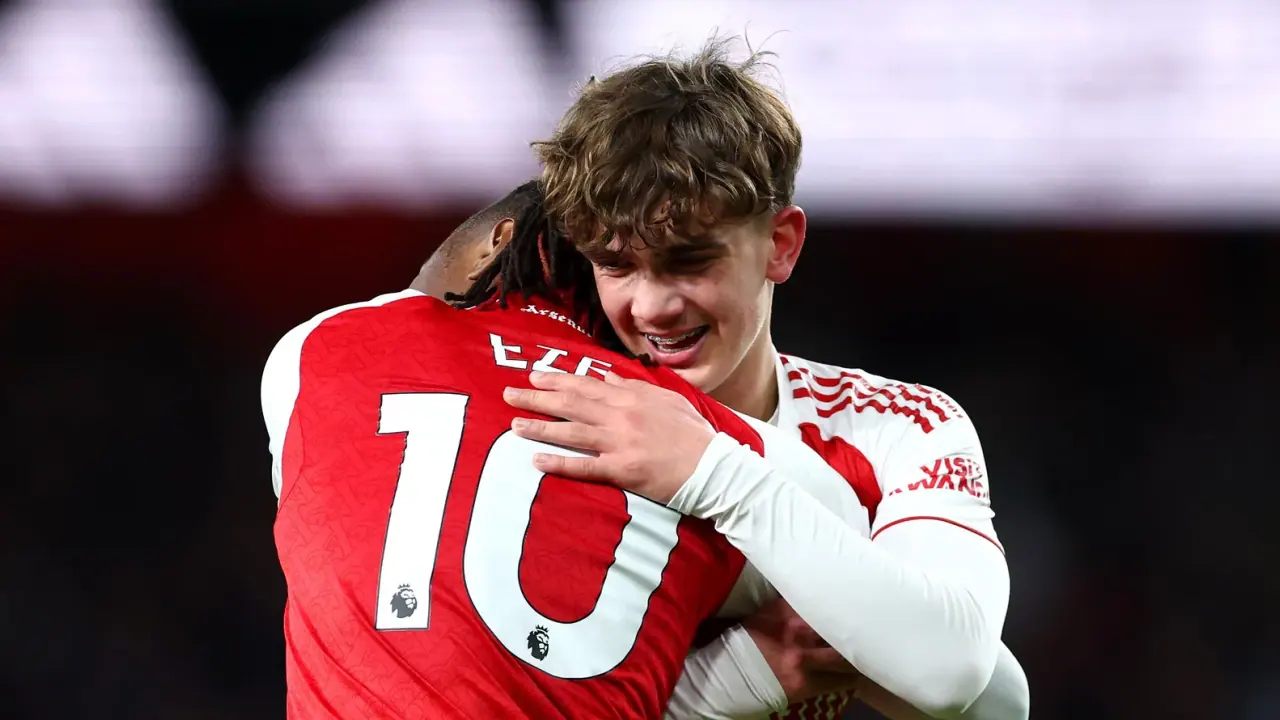 Max Dowman em Arsenal x Everton de 14/03/2026.