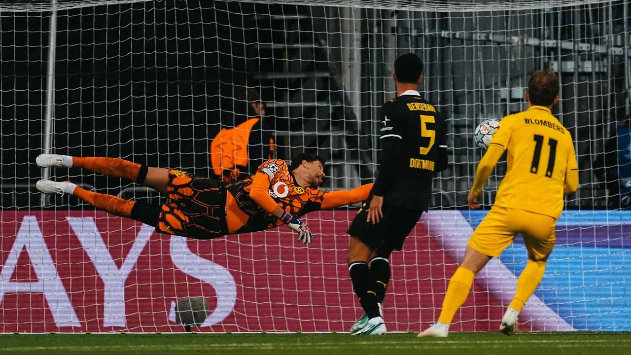 Borussia Dortmund no confronto com o Bodø/Glimt em 14/10/2026.