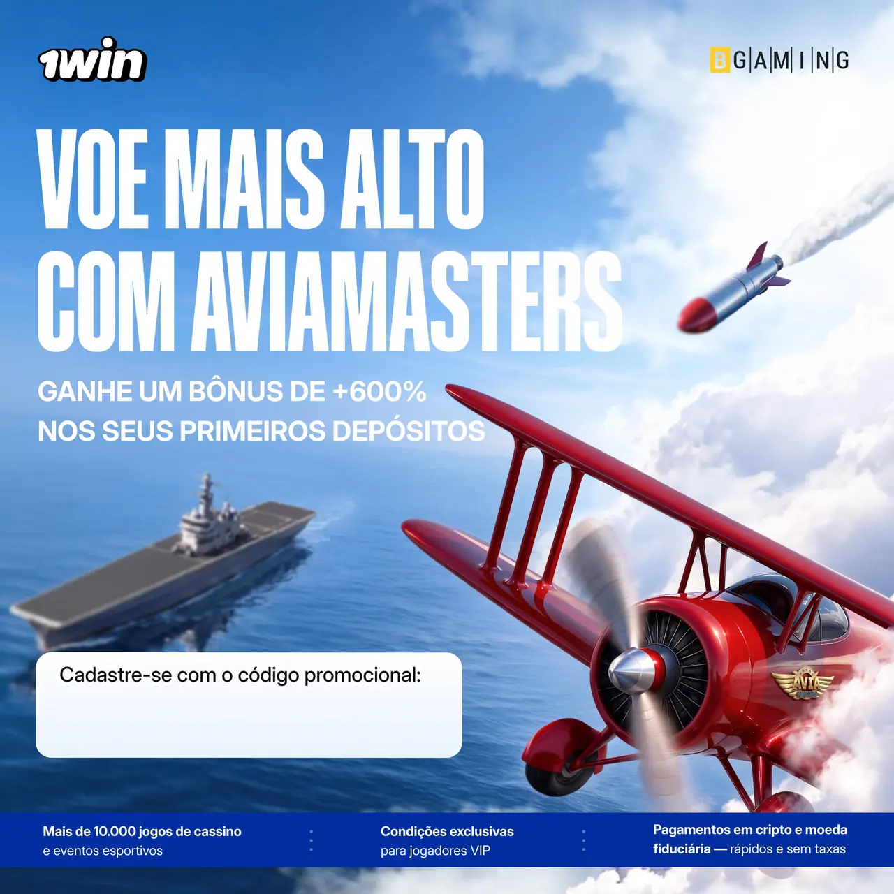 Material promocional da 1win: Game — Aviamasters.